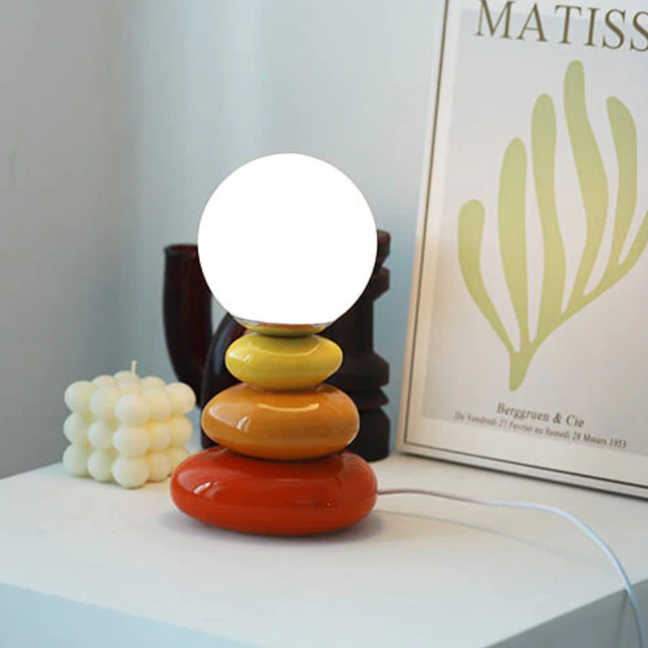 Harbor Dahlia - Bauhaus Table Lamp Mid Century Table Lamp