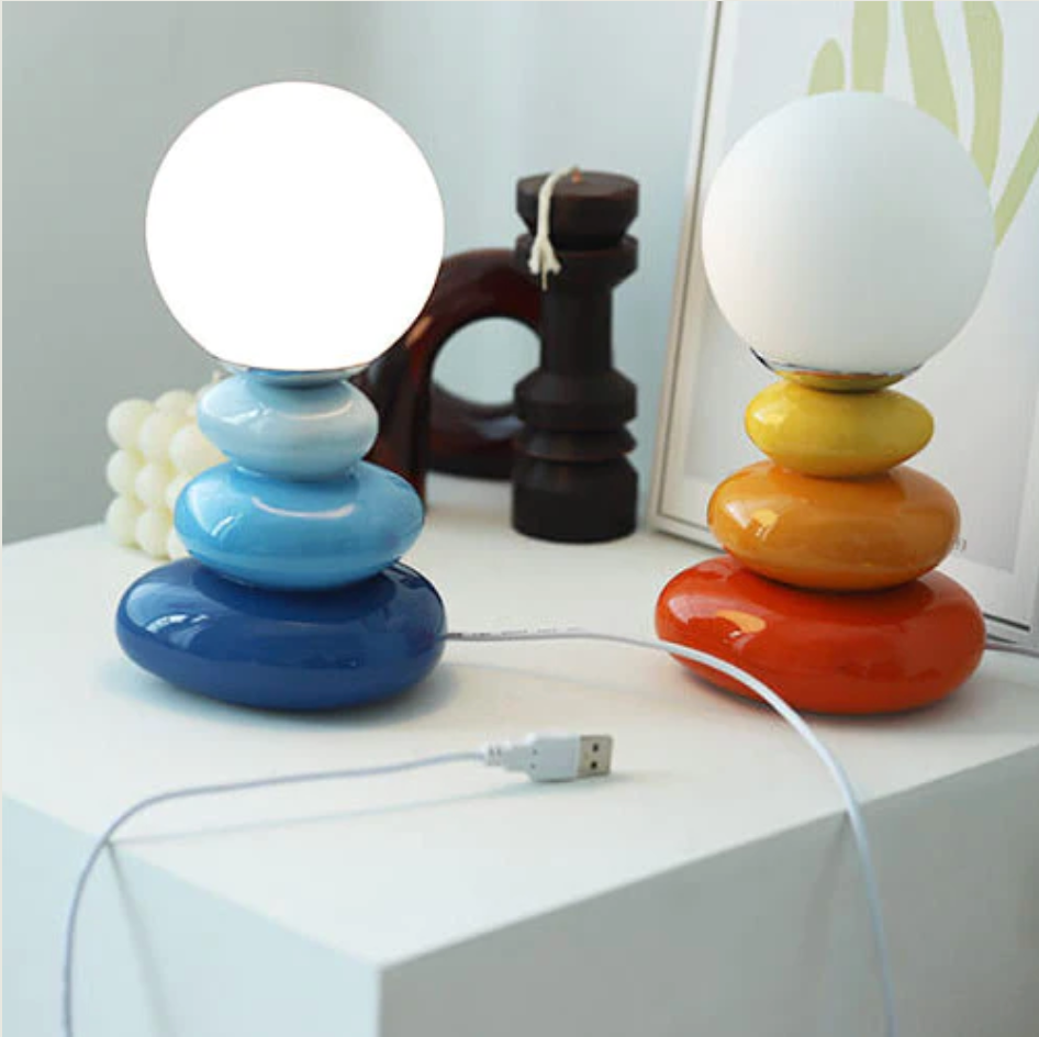 Harbor Dahlia - Bauhaus Table Lamp Mid Century Table Lamp