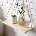Alpine Bloom - Minimalist Wooden Wall Shelf
