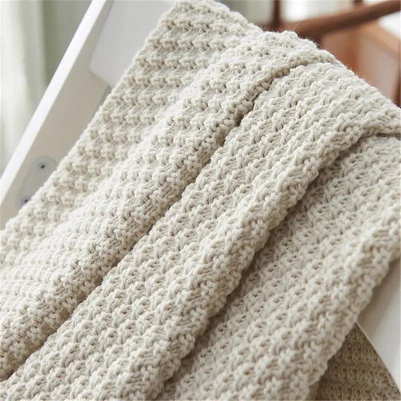 Silent Granite - Scandinavian Knitted Blanked