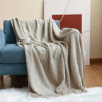 Brass Lily - Nordic Knit Blanket
