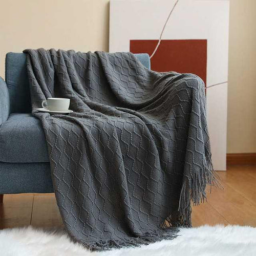 Brass Lily - Nordic Knit Blanket