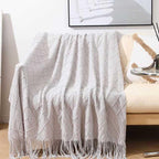 Brass Lily - Nordic Knit Blanket