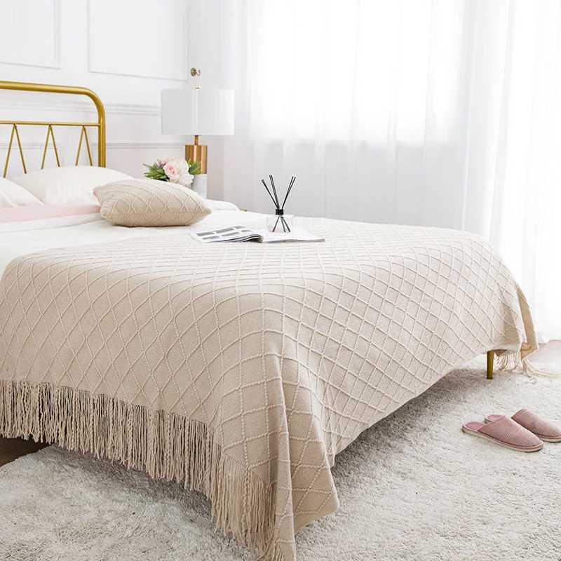 Brass Lily - Nordic Knit Blanket