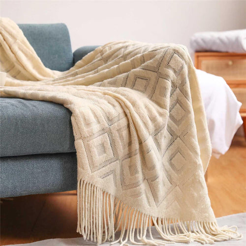 Brass Lily Gallery - Vallon Knit Blanket