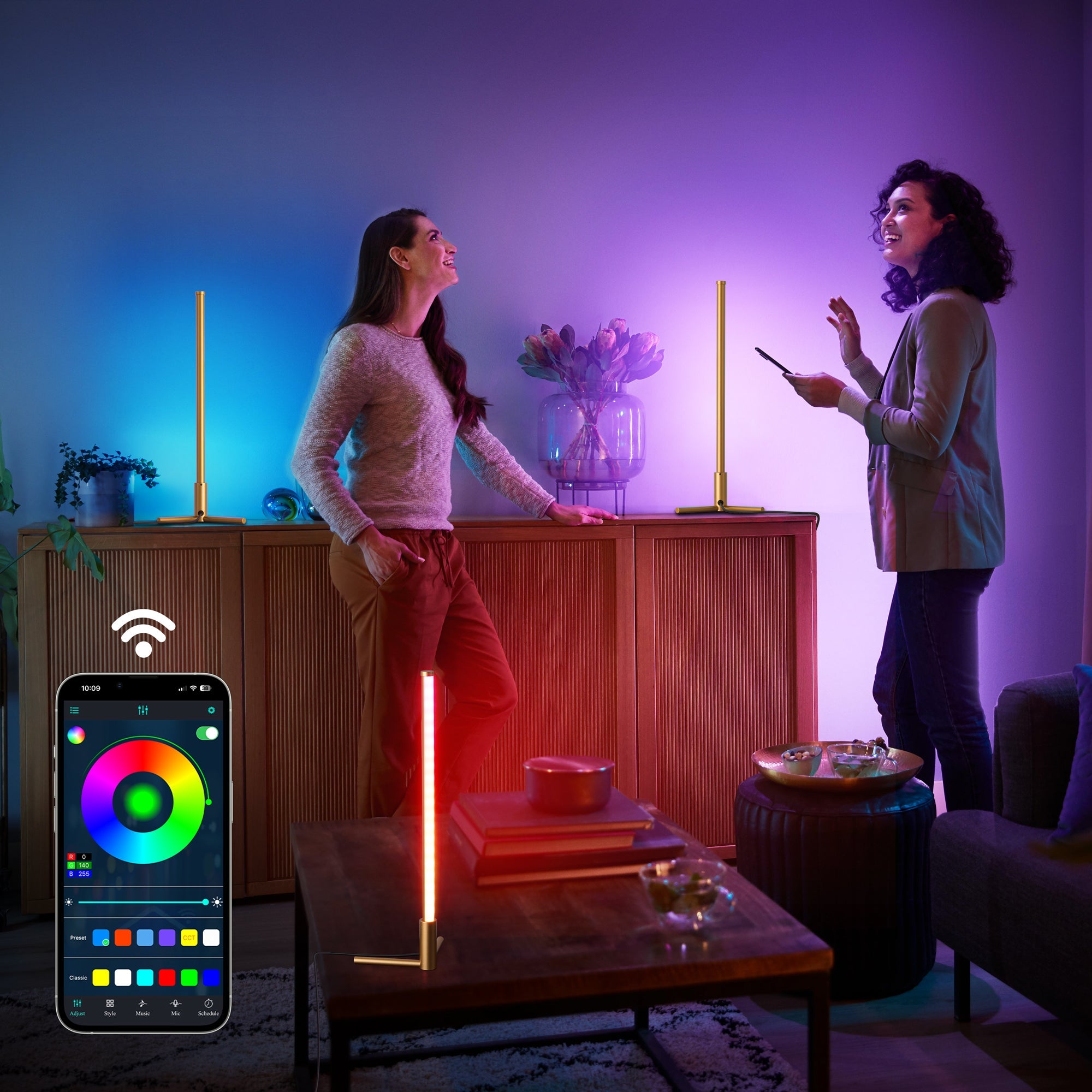 Zephyr - Indoor Corner Table Lamp