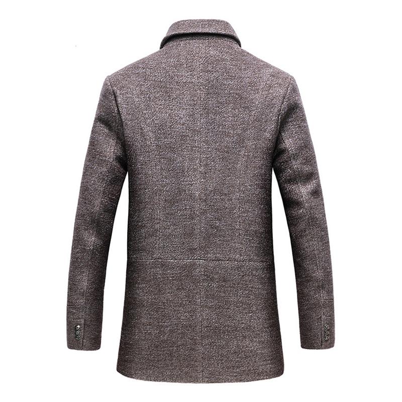Cyrus Wool Blend Topcoat – Notch-Lapel Single-Breasted Detachable-Scarf Outerwear