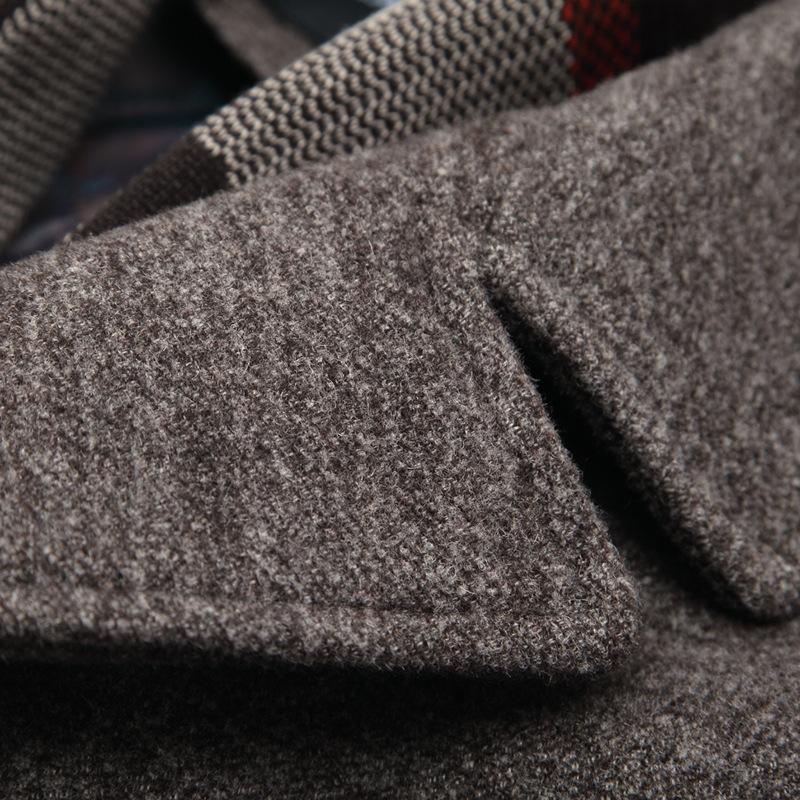 Cyrus Wool Blend Topcoat – Notch-Lapel Single-Breasted Detachable-Scarf Outerwear