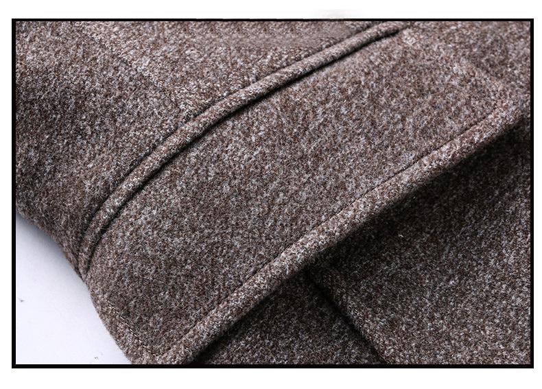 Cyrus Wool Blend Topcoat – Notch-Lapel Single-Breasted Detachable-Scarf Outerwear