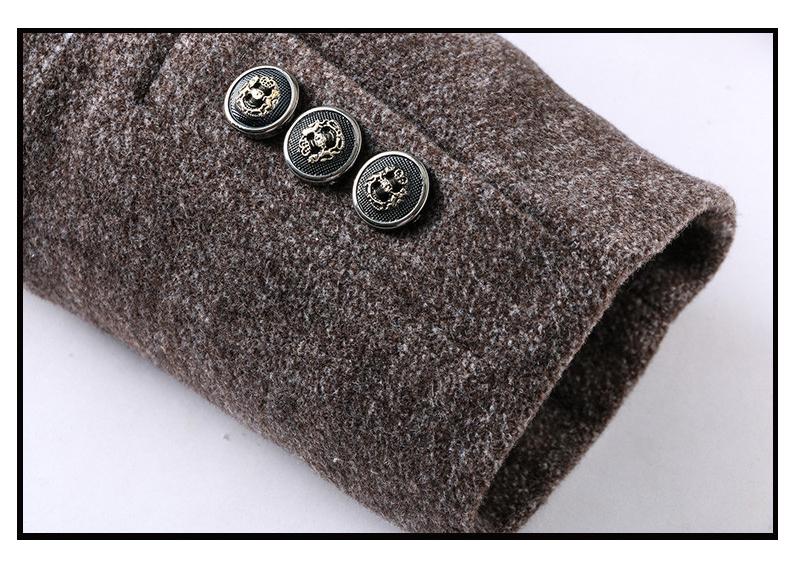 Cyrus Wool Blend Topcoat – Notch-Lapel Single-Breasted Detachable-Scarf Outerwear