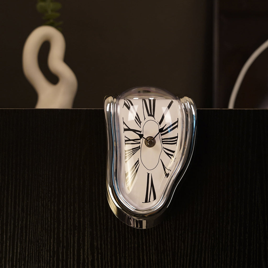 Oriel - Dali Melting Clock for Decorative Home Office Shelf Desk Table Funny Creative Gift