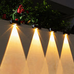 Dorian - 4-Pack Outdoor Solar Powered Deck Lights Wall Lamp