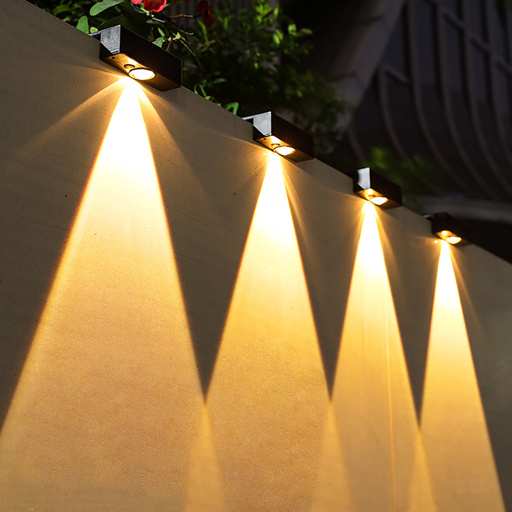 Dorian - 4-Pack Outdoor Solar Powered Deck Lights Wall Lamp