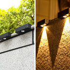 Dorian - 4-Pack Outdoor Solar Powered Deck Lights Wall Lamp