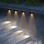 Dorian - 4-Pack Outdoor Solar Powered Deck Lights Wall Lamp