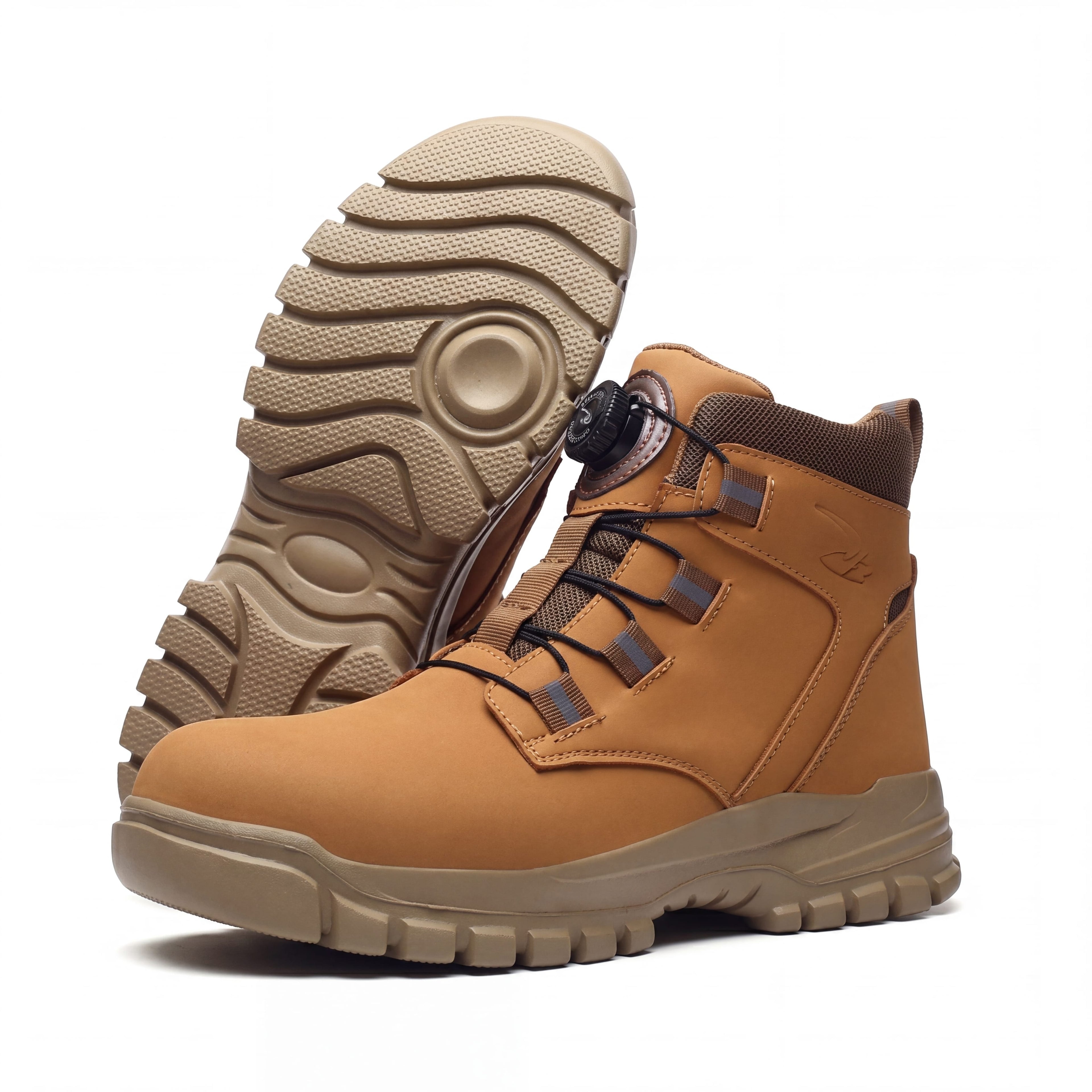 Davidson Steel-Toe Work Boots – Dial-Lace Slip-Resistant Rugged Footwear