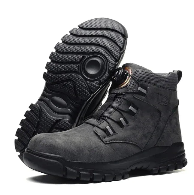 Davidson Steel-Toe Work Boots – Dial-Lace Slip-Resistant Rugged Footwear