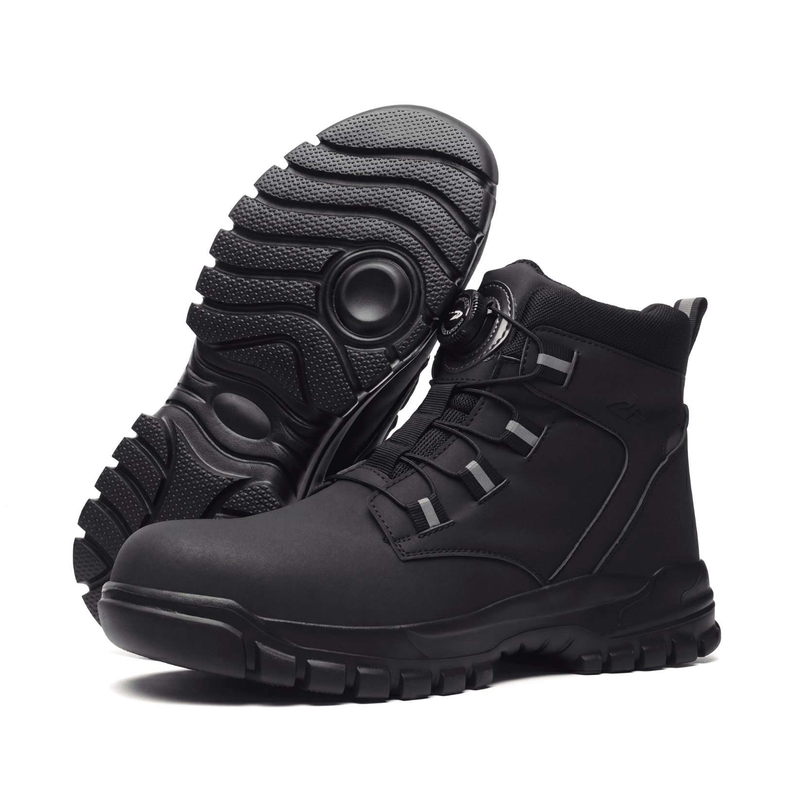 Davidson Steel-Toe Work Boots – Dial-Lace Slip-Resistant Rugged Footwear