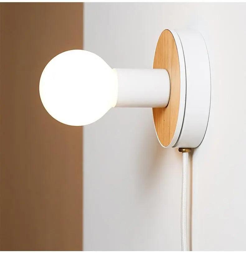 Nordic Drift - Wood Plug in Wall Sconce