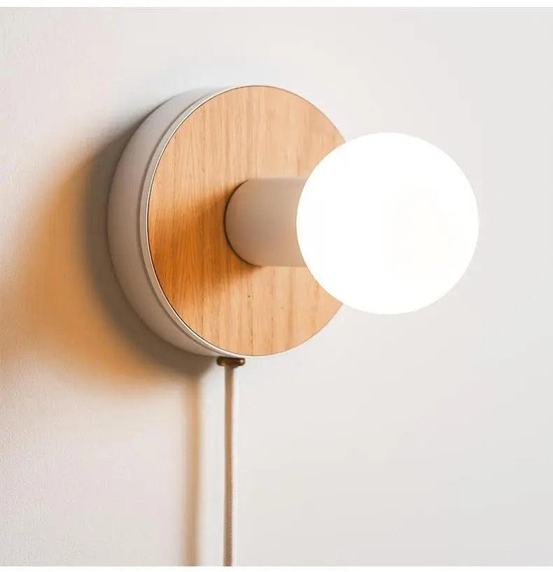 Nordic Drift - Wood Plug in Wall Sconce