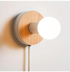 Nordic Drift - Wood Plug in Wall Sconce