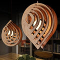 Coastal Kettle - Modern Wood Hanging Lights For Bedroom