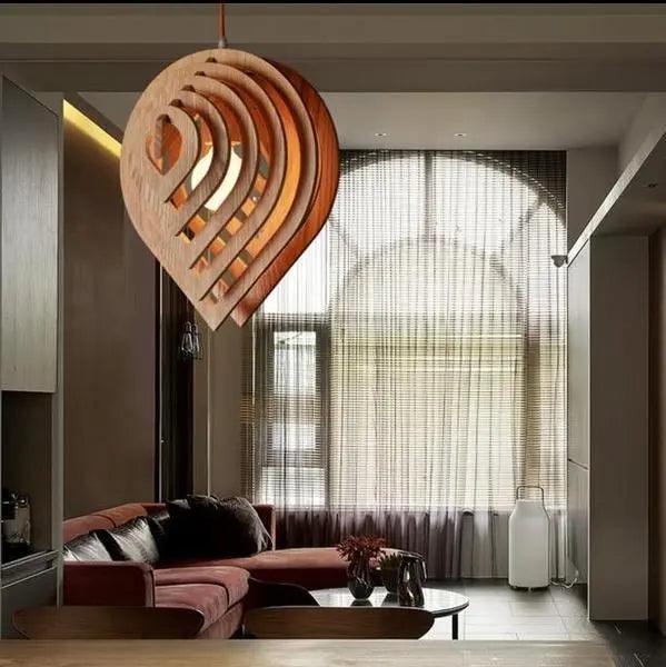 Coastal Kettle - Modern Wood Hanging Lights For Bedroom