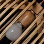 Coastal Kettle - Modern Wood Hanging Lights For Bedroom