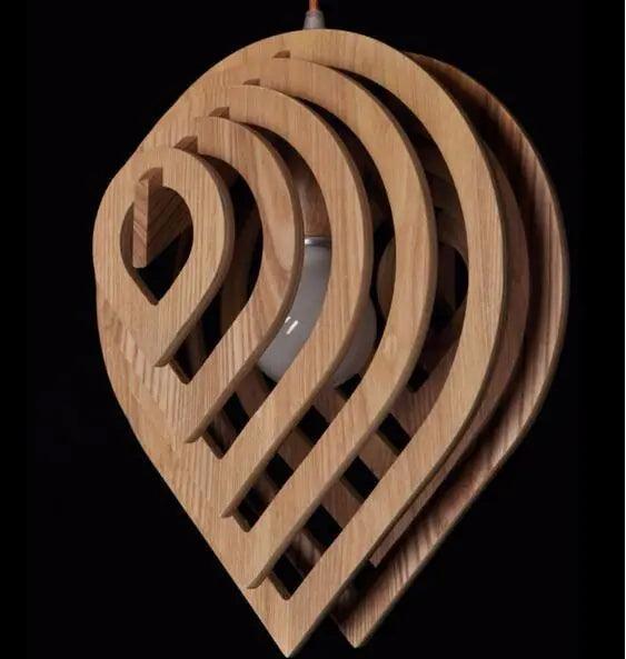 Coastal Kettle - Modern Wood Hanging Lights For Bedroom
