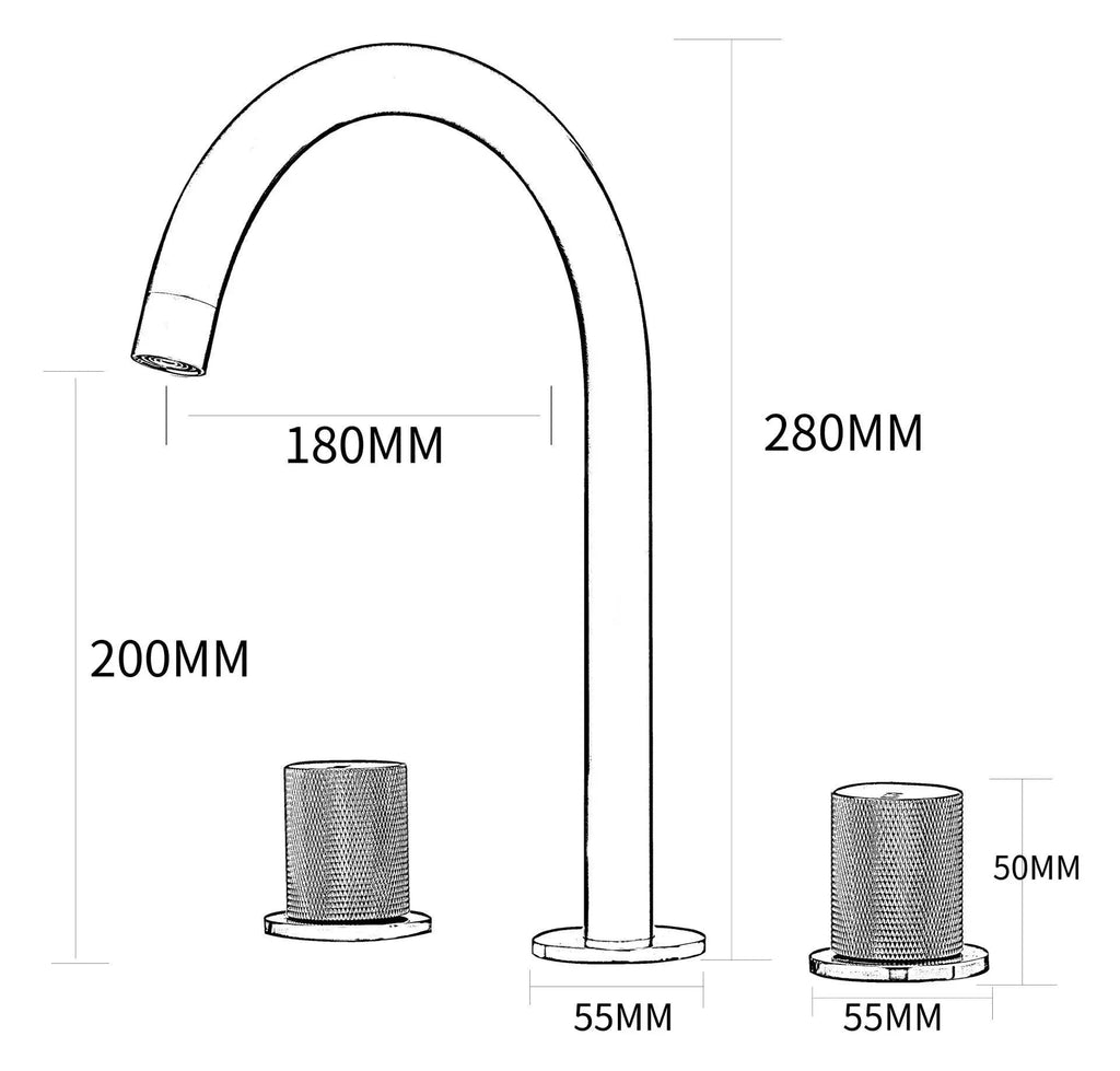 Spruce Canyon - Deck Mounted Bathroom Sink Faucets