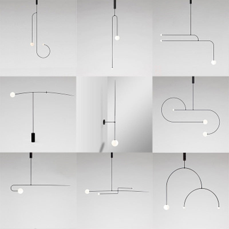 Raven Vessel Minimalist Bedroom Bedside Led Chandelier Light