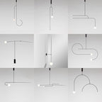 Raven Vessel Minimalist Bedroom Bedside Led Chandelier Light