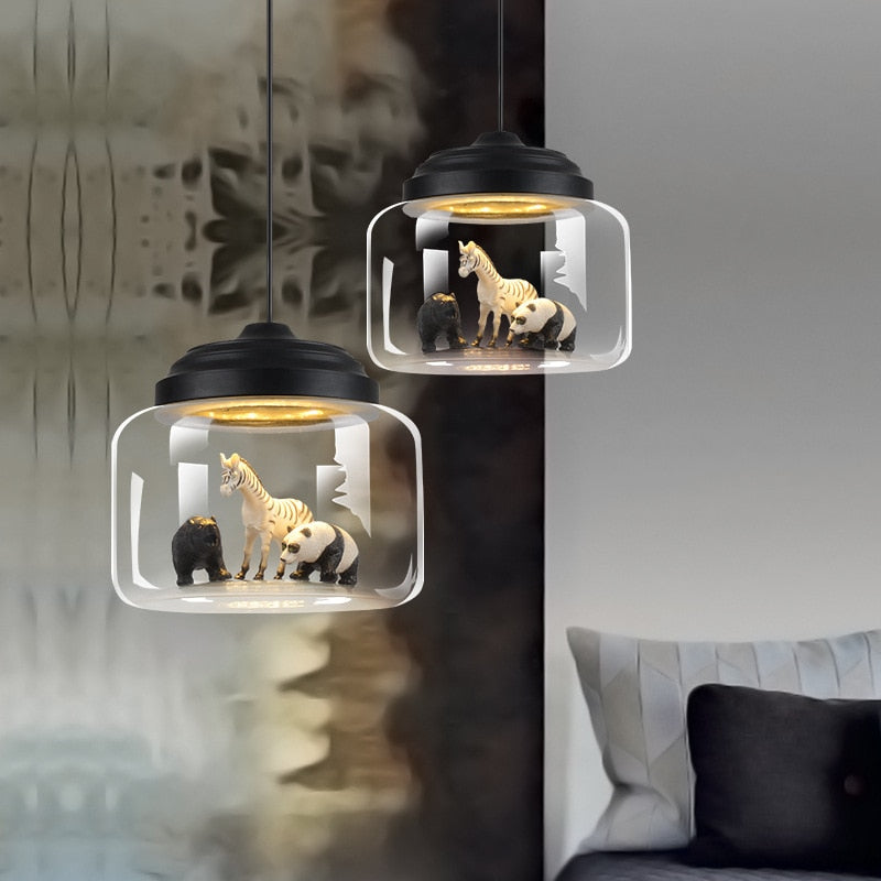 Zephyr Umber - Animal Pendant Light for Nursery Childrens Lighting