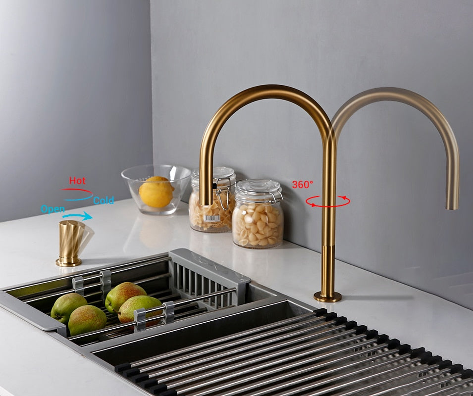 Calm Glade - Modern Kitchen Faucet with Sprayer