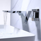 Drift Fjord - Modern Wall Mount Waterfall Bathroom Faucet
