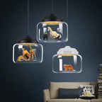 Zephyr Umber - Animal Pendant Light for Nursery Childrens Lighting