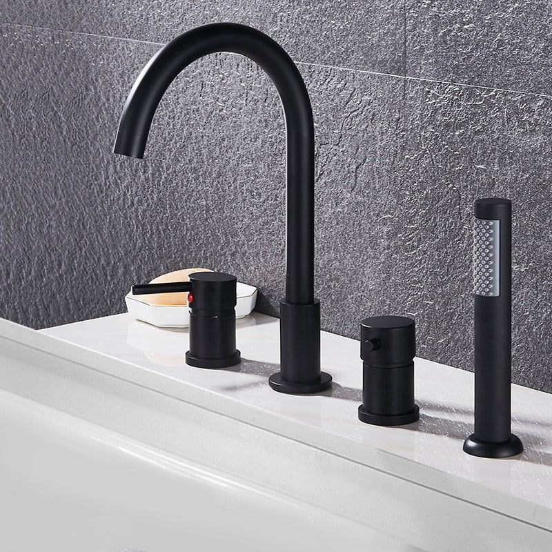 Sage Crescent - Modern Bathtub Faucet Deck Mount Tub Faucet