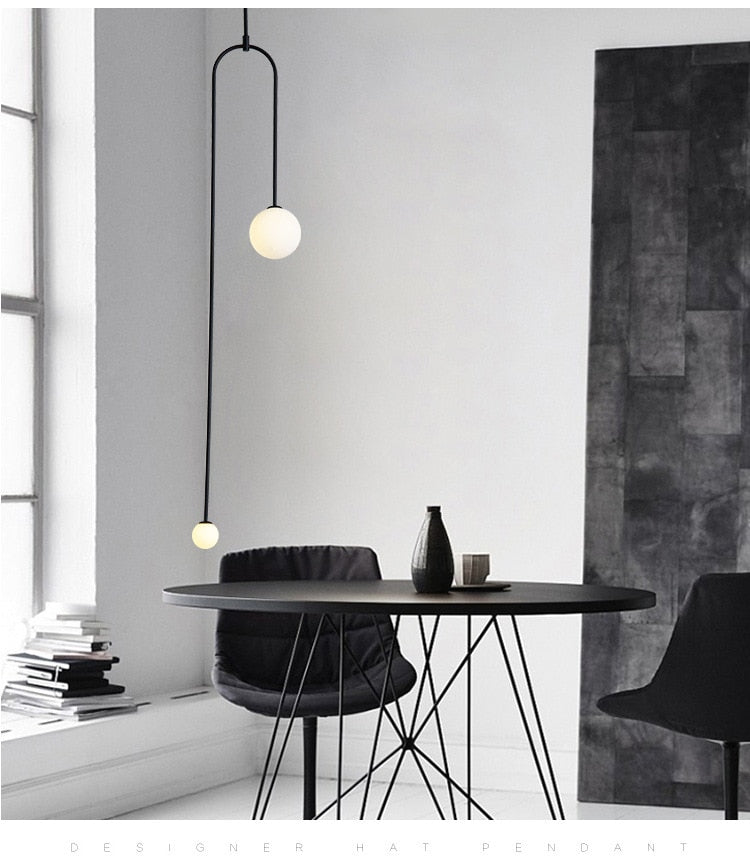 Raven Vessel Minimalist Bedroom Bedside Led Chandelier Light