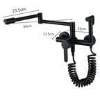 Silent Orchard - Wall Mounted Nordic Pot Filler Faucet Kitchen Faucet with Sprayer