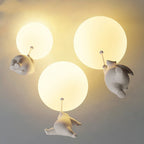 Serene Birch - Bear Nursery Ceiling Light Childrens Lighting