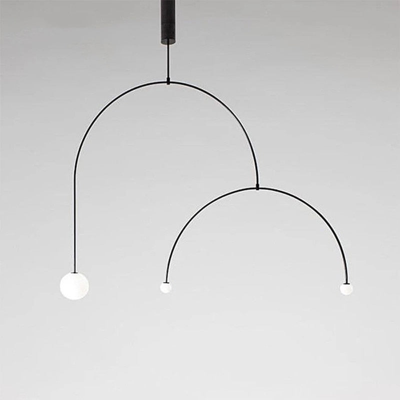 Raven Vessel Minimalist Bedroom Bedside Led Chandelier Light