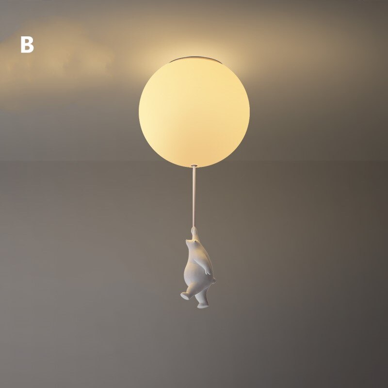 Serene Birch - Bear Nursery Ceiling Light Childrens Lighting