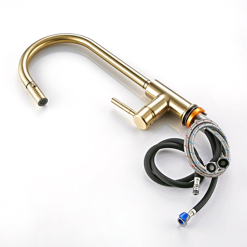 Bright Fern - Gold Kitchen Faucet With Sprayer