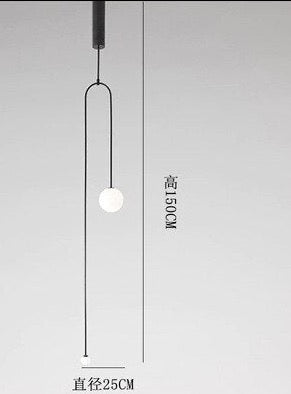 Raven Vessel Minimalist Bedroom Bedside Led Chandelier Light
