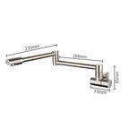 Minimal Cobalt - Modern Pot Filler Faucet Tap Wall Mounted Faucet
