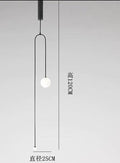 Raven Vessel Minimalist Bedroom Bedside Led Chandelier Light