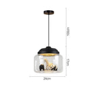 Zephyr Umber - Animal Pendant Light for Nursery Childrens Lighting