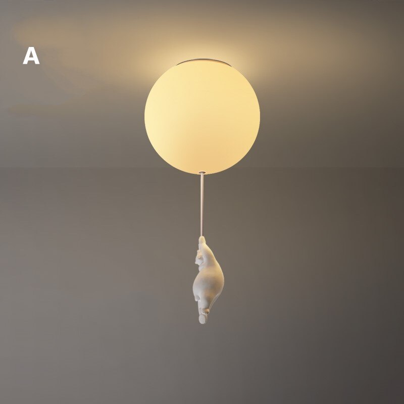 Serene Birch - Bear Nursery Ceiling Light Childrens Lighting