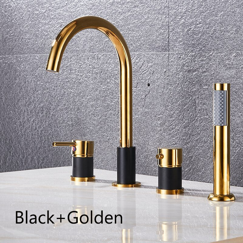 Sage Crescent - Modern Bathtub Faucet Deck Mount Tub Faucet