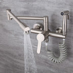 Silent Orchard - Wall Mounted Nordic Pot Filler Faucet Kitchen Faucet with Sprayer